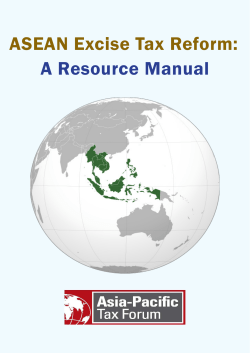 ASEAN Excise Tax Reform: A Resource Manual