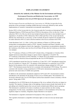 explanatory statement - Federal Register of Legislation