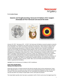 Dynamic and thought-provoking, Vancouver Art Gallery`s 2017