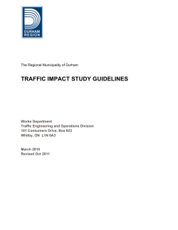 traffic impact study guidelines