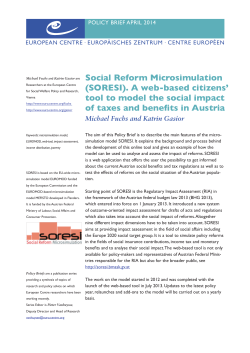 Social Reform Microsimulation (SORESI).
