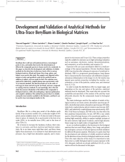 Development and Validation of Analytical Methods for