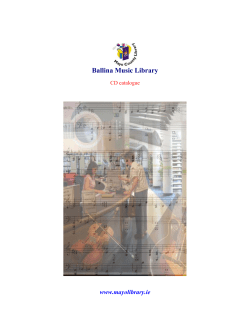 CD Catalogue - Mayo County Library