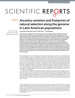 Ancestry variation and footprints of natural