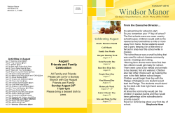 August 2016 Newsletter