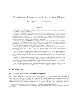 Derandomi ing Homomorphism Testing in General Groups Amir