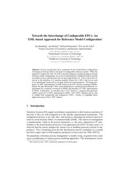 An XML-based Approach for Reference Model Configuration