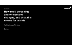 How multi-screening and on-demand changes, and what this means