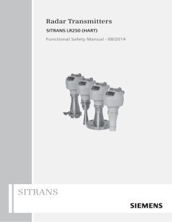 Functional Safety Manual - Lesman Instrument Company