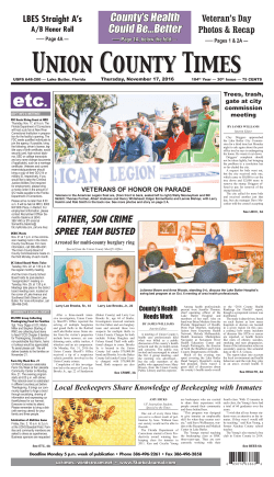 UNION COUNTY TIMES - StarkeJournal.com