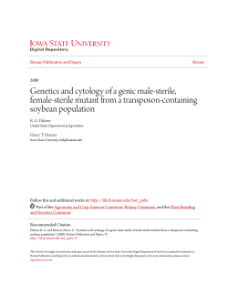 Genetics and cytology of a genic male-sterile, female