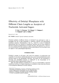 Effectivity of dolichyl phosphates with different chain lengths as