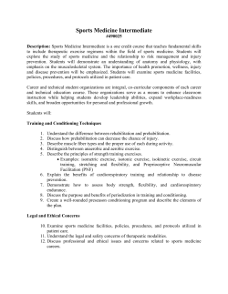 Sports Medicine Intermediate