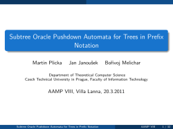 Subtree Oracle Pushdown Automata for Trees in Prefix Notation
