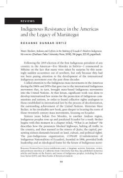 Indigenous Resistance in the Americas and the