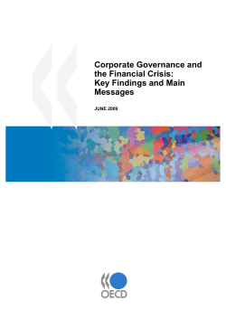 Corporate Governance and the Financial Crisis