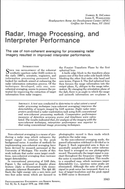 Radar, Image Processing, and Interpreter Performance