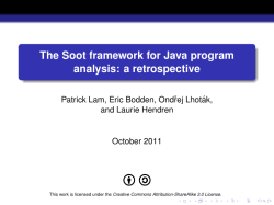 The Soot framework for Java program analysis