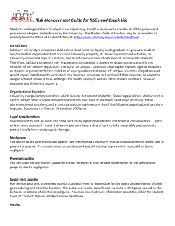 Risk Management - Salisbury University