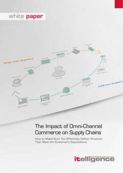 The Impact of Omni-Channel Commerce on Supply