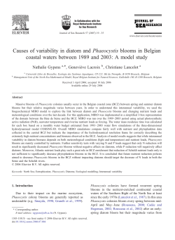 Causes of variability in diatom and Phaeocystis blooms in