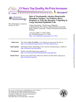 Large Intestinal Epithelial Cells Response to Toll