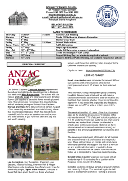 belmont.ps@edu - Belmont Primary School