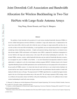 Joint Downlink Cell Association and Bandwidth Allocation for