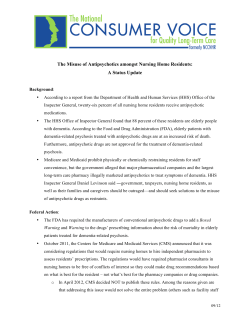 The Misuse of Antipsychotics amongst Nursing Home Residents: A