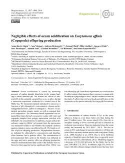 Negligible effects of ocean acidification on