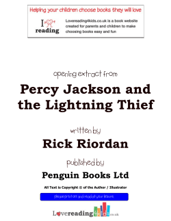 Percy Jackson and the Lightning Thief