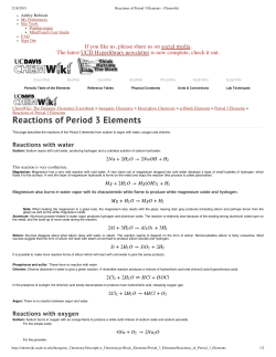 Reactions of Period 3 Elements - Chemwiki