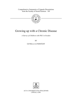 Growing up with a Chronic Disease