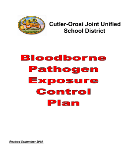 Bloodborne COJUSD - Cutler-Orosi Joint Unified School District