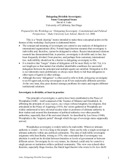 Delegating Divisible Sovereignty