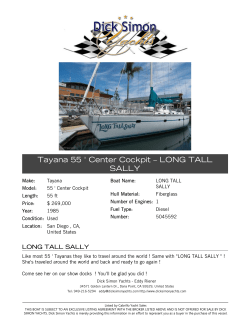 Tayana 55 ` Center Cockpit &ndash; LONG TALL SALLY