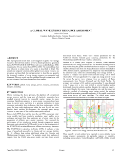 a global wave energy resource assessment - U