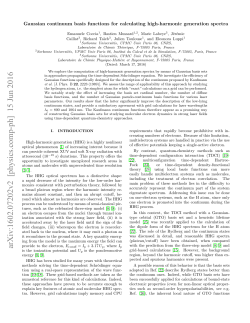 Gaussian continuum basis functions for calculating high