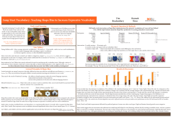 Jump Start Vocabulary: Teaching Shape Bias to Increase