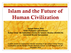 Islam and the Future of Human Civilization