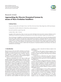 Approaching the Discrete Dynamical Systems by means of Skew