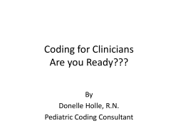 Coding For Clinicians