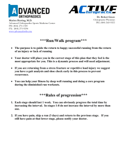 Interval Running Program