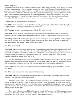 Street Magician - finalfantasyd20.com