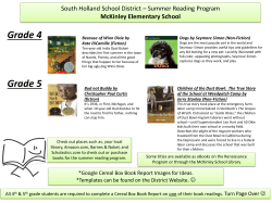 Grade 4 Grade 5 - South Holland School District 150
