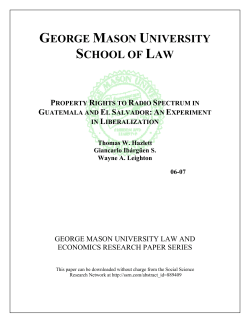 Property Rights to Radio Spectrum in