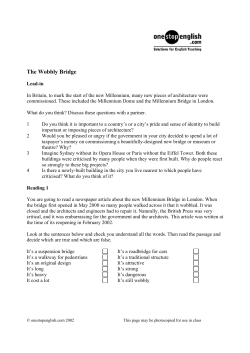 London`s wobbly bridge