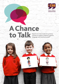 A Chance to Talk