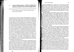 Social self-discrepancy: A theory relating peer relations problems