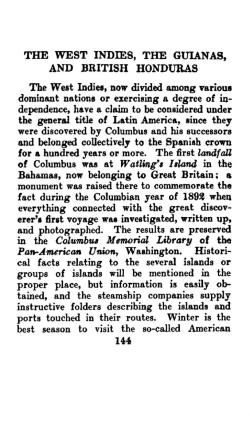 THE WEST INDIES, THE GUIANAS, AND BRITISH HONDURAS The